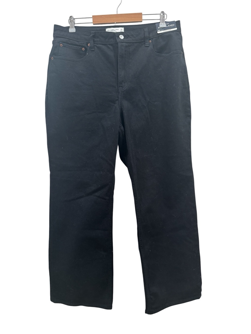 Abercrombie & Fitch Black 90’s Relaxed Fit Curve Love - Picture 2 of 6